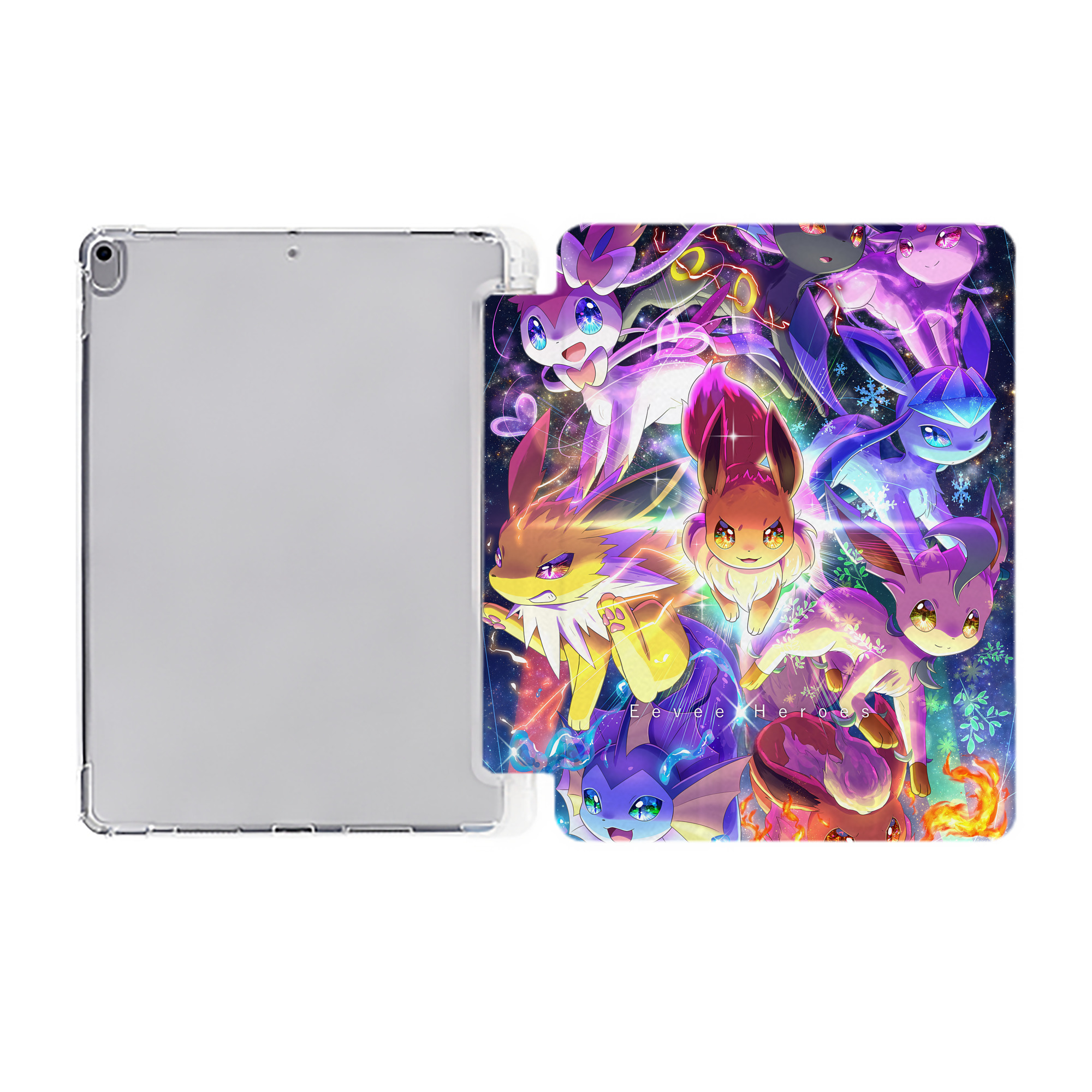 （画像用） ポケットモンスター Pokémon IPad ケース ペン収納付き 三つ折りスタンド PUレザー×シリコン 対応機種9.5/10.5/10.9インチ